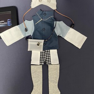 1/4 BJD Clothes for Doll Accessories,1/6 Bjd Outfit for Dolls Accessories,Fashion Doll Clothes(Doll Tops+Shorts+Hat+Doll Bag) image 2