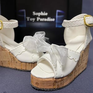 Chaussures BJD 1/3, chaussures Bjd 1/4, chaussures à talons hauts sandales bowknot pour accessoires de poupée fille BJD image 7