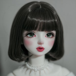 Peruka dla lalki BJD 9 kolorów, krótka, słodka, 1/3 1/4 1/6, 6-7'', 7-8'', 8-9'', 9-10'', włosy dla lalki BJD