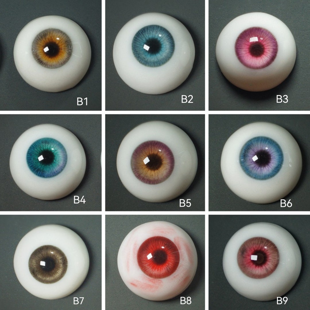 Realistic Doll Eyesresin Bjd Eyes 12mm 14mm 16mm 18mm Etsy