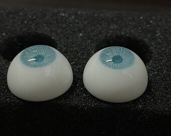 Blue Doll Eyes Resin Eyes Doll Eyes for 1/3 1/4 1/6 Bjd Doll,Safety Eyes Toy Eyes 12mm 14mm 16mm 18mm