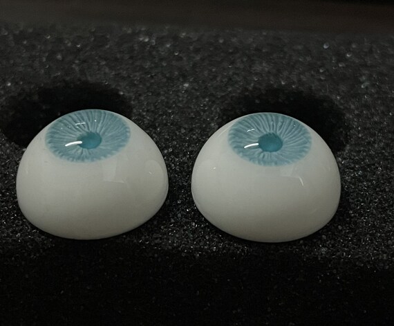 Blue Doll Eyes Resin Eyes Doll Eyes for 1/3 1/4 1/6 Bjd Doll,Safety Eyes Toy Eyes 12mm 14mm 16mm 18mm