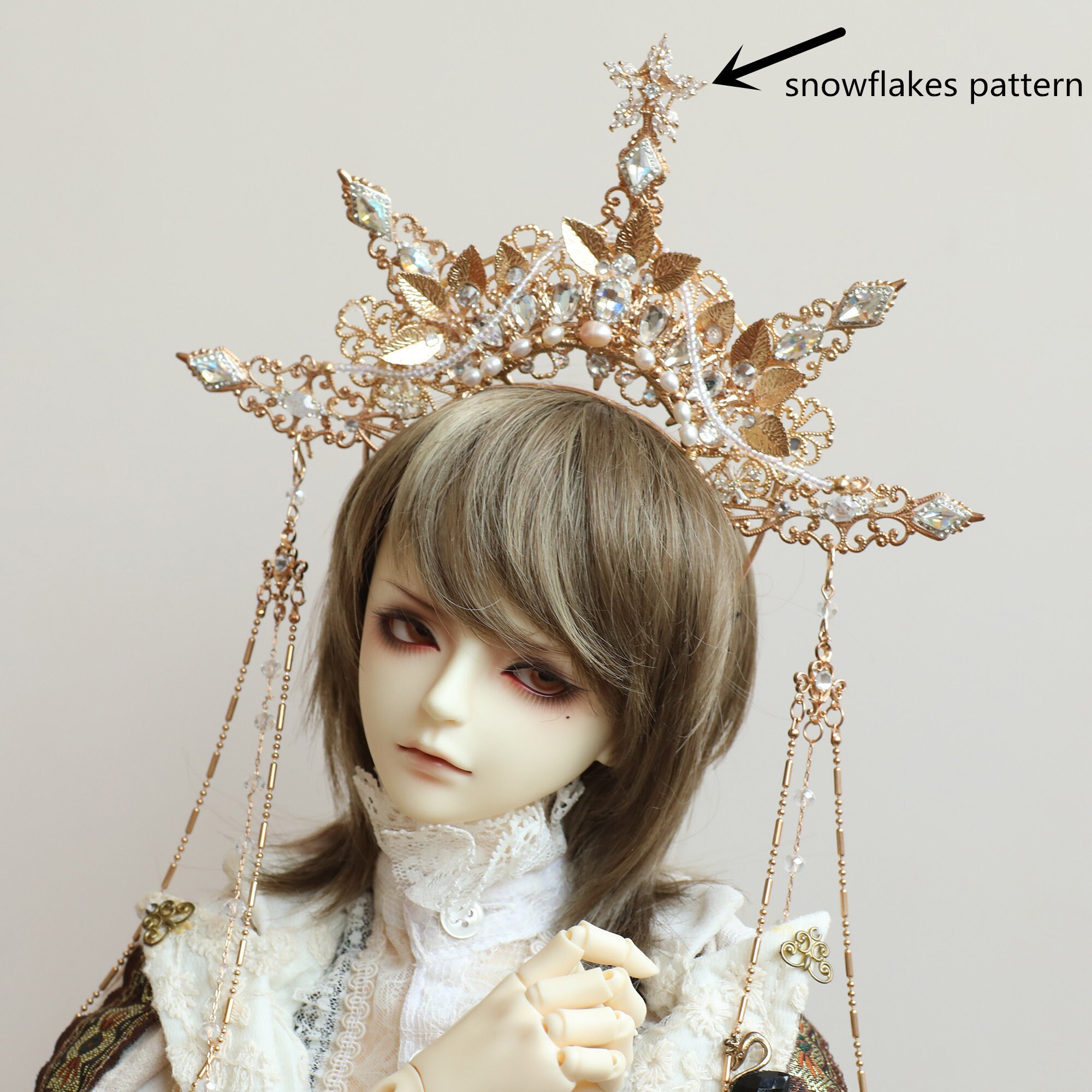 Fashion Doll Crown Queen Crown for 1/4 1/3 BJD/Uncle Doll | Etsy