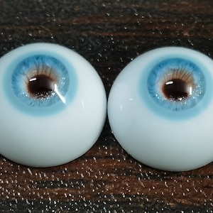 Realistic Eyes BJD Ball Jointed Doll Eyes,Resin Bjd Eyes 10mm 12mm 14mm 16mm 18mm,Blue Safety Eyes Toy Eyes
