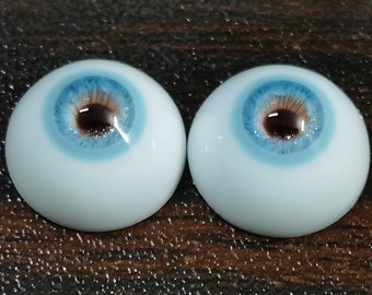Realistic Eyes BJD Ball Jointed Doll Eyes,Resin Bjd Eyes 10mm 12mm 14mm 16mm 18mm,Blue Safety Eyes Toy Eyes