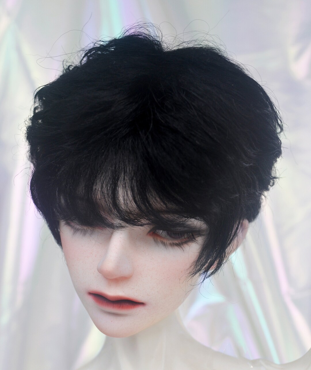 Short Mohair Boy Doll Wigs 1/3 Bjd Wig 89'' Doll Hair Etsy