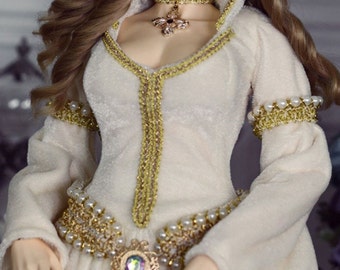 Bjd Doll Clothes Priestess Doll Dress for 1/4 1/3 Bjd Doll Accessories,Custom Doll Clothing Bjd Outfits