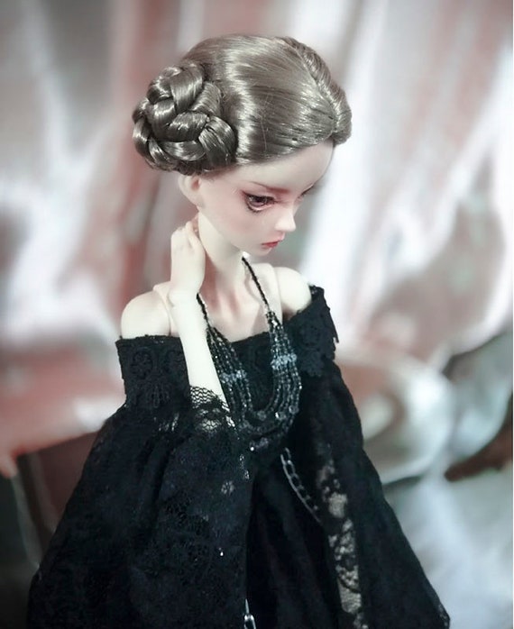 1:6 Clothes Accessory Black Lace Coat Model For 12" Female Figure Dolls 