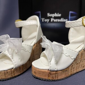 Chaussures BJD 1/3, chaussures Bjd 1/4, chaussures à talons hauts sandales bowknot pour accessoires de poupée fille BJD image 6