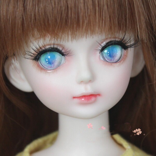 14/6 mm Doll eyes (1/3 scale) - 'Kaleidoscope' – Nakana Workshop