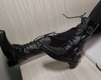 Zapatos BJD 1/3, botas BJD para muñecas BJD Boy, zapatos de cuero PU para zapatos de tío BJD, accesorios para muñecas