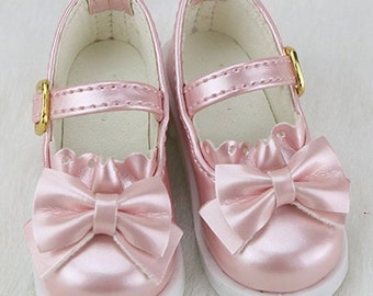 Kawaii Butterfly Bow Doll Shoes 1/4 1/3 BJD Shoes for BJD Doll Accessories,Miniature Doll Boots Leather Shoes