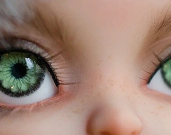 Realistic Doll Eyes Green Eyes,Resin Craft Eyes 10mm 12mm 14mm 16mm 18mm Toy Eyes for Bjd Doll Accessories