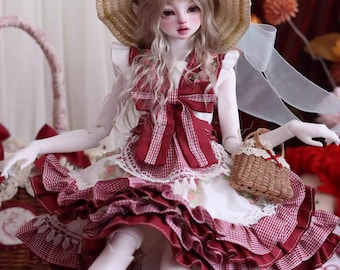 Ropa para muñecas BJD de escala 1/4, vestidos estilo Lolita pastoral para muñecas de escala 1/4.