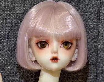 Puppen Perücke 1/3 1/4 1/6 BJD Perücke 6-7 '',7-8 '', 8-9 '' Kurze Perücke Synthetische Puppenhaare für Mädchen Puppenspielzeug Geschenk