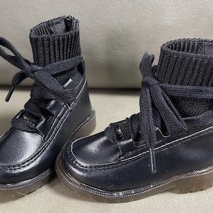 Miniature Doll Shoes Leather Boots for 1/3 BJD Uncle Doll,Fashion Boy Doll Boots Bjd Shoes for Dolls