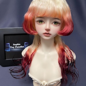 1/3 1/4 1/6 Bjd Doll Wig Mohair Curly Wigs for Blyth SD Msd Yosd