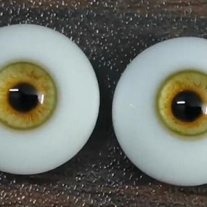 Light Green Resin Doll Eyes, Safety Toy Eyes (12-18mm)