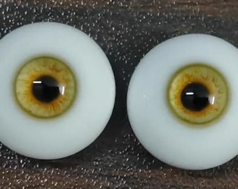 Light Green Resin Doll Eyes, Safety Toy Eyes (12-18mm)
