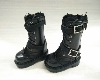 Botas para muñecas BJD, zapatos de cuero de moda para muñecas de 1/3, 1/4 y muñecas Uncle.