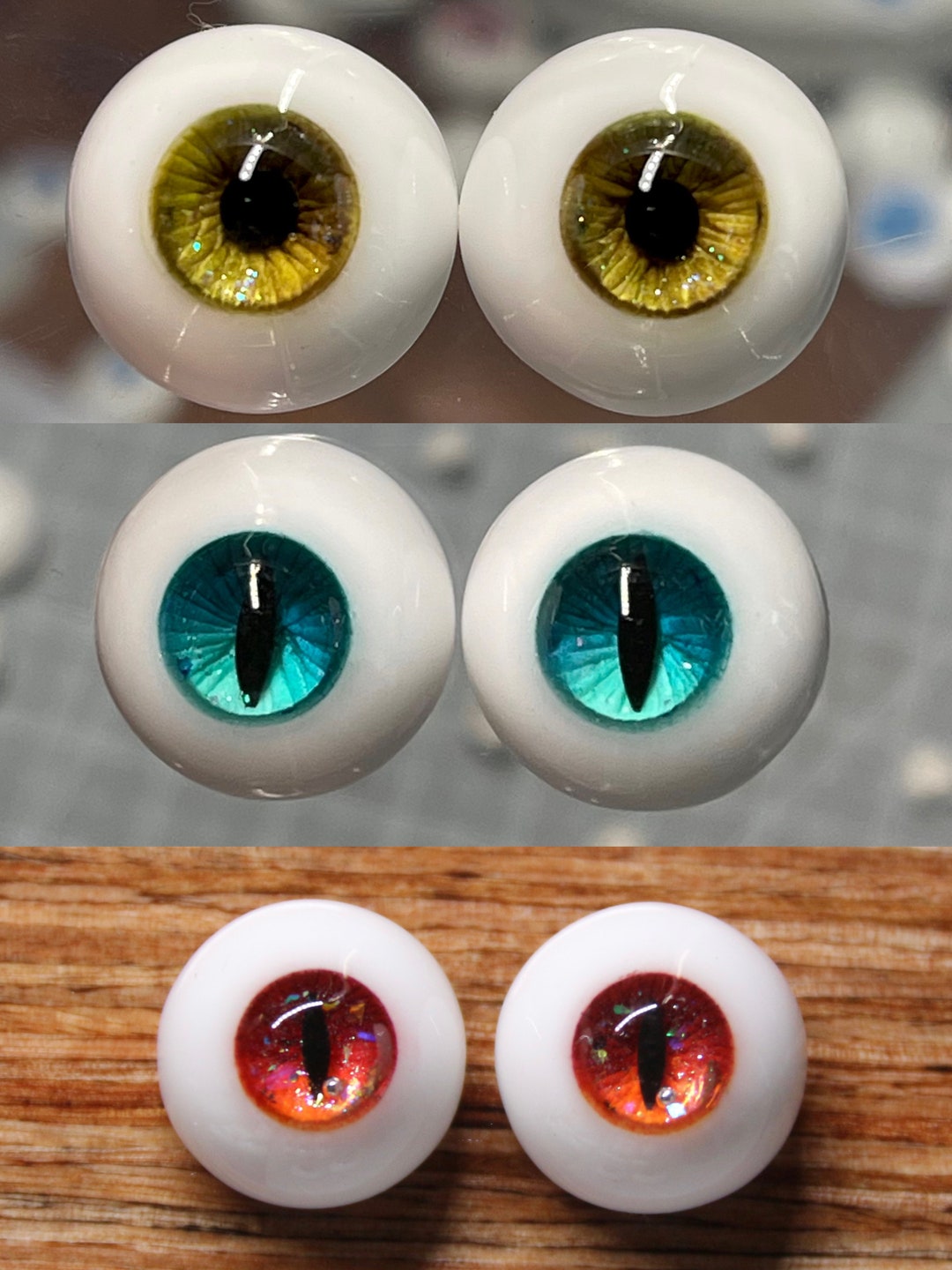 Realistic Resin Eyessafety Eyesone Pair Toy Eyes Etsy