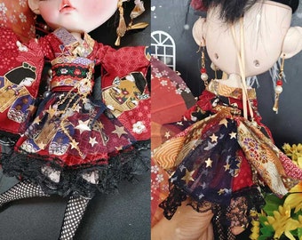 Mini Doll Clothes 1/6 BJD Clothes for Ob24 Doll Accessories,Cute Doill Outfit Doll Clothing
