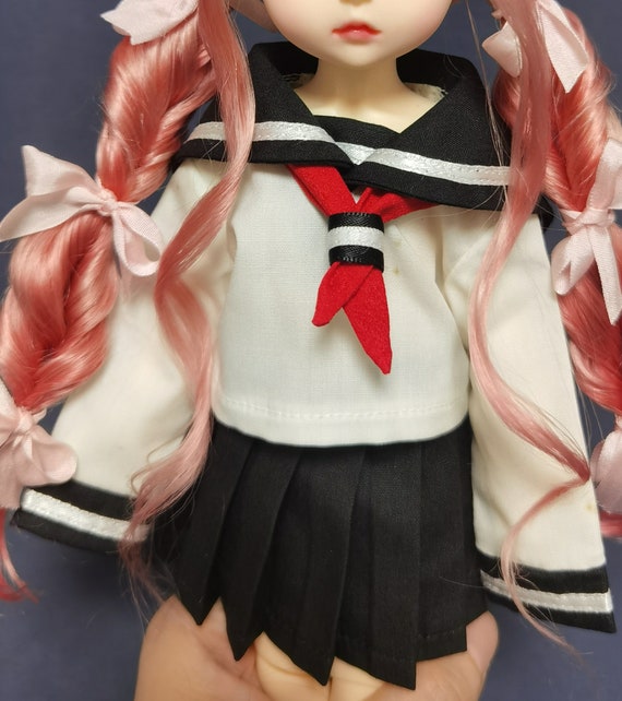 1/3 1/4 1/6 BJD Doll Clothes Include Shirts,Skirt and Tie,Fashion School Uniform BJD Clothes for Dolls Accessories