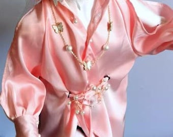 BJD Clothes  for Dolls 1/4 1/3 Doll Shirt Pink Green Boy Girl Doll Outfit,Fashion  Toy Clothing
