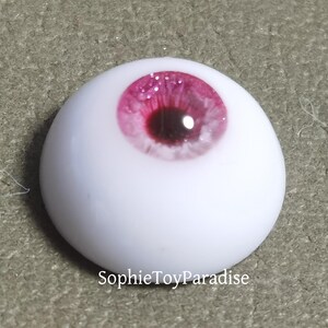 Blinking Doll Eyes Pink Safety Eyes,1/3 1/4 1/6 1/8 Bjd Eyes 8mm 10mm 12mm 14mm 16mm 18mm Craft Eyes for Dolls image 7