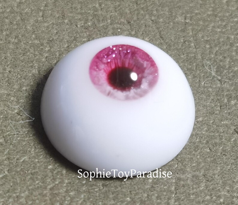 Blinking Doll Eyes Pink Safety Eyes,1/3 1/4 1/6 1/8 Bjd Eyes 8mm 10mm 12mm 14mm 16mm 18mm Craft Eyes for Dolls image 7