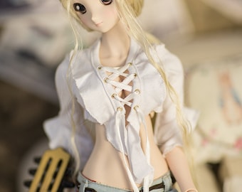SECONDS Smart Doll Silver Embroidery Hoodie Dollfie or similar Doll Jean Doll of a Kind Fit BJD