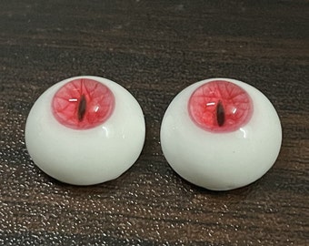 Red Resin Doll Eyes, BJD Safety Eyes, 10-18mm