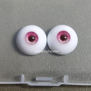 Blinking Doll Eyes Pink Safety Eyes,1/3 1/4 1/6 1/8 Bjd Eyes 8mm 10mm 12mm 14mm 16mm 18mm Craft Eyes for Dolls image 9