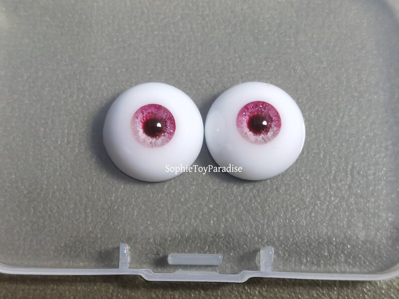 Blinking Doll Eyes Pink Safety Eyes,1/3 1/4 1/6 1/8 Bjd Eyes 8mm 10mm 12mm 14mm 16mm 18mm Craft Eyes for Dolls image 9