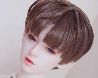 BJD Wig 1/3 1/4 Bjd Wig for Dolls Accessories,Fashion Short Wig Doll Hair for Boy Dolls Toy