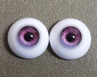 Ojos de muñeca parpadeantes, ojos de seguridad morados, ojos Bjd de 1/3, 1/4 y 1/6, 8 mm, 10 mm, 12 mm, 14 mm, 16 mm y 18 mm, ojos artesanales para muñecas.