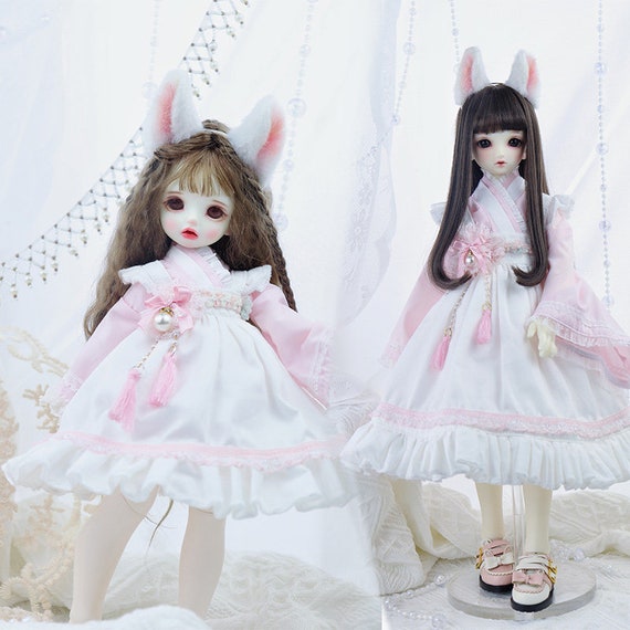 Kawaii Doll Clothes Doll Dress 1/4 1/6 BJD Clothes Outfit for Yosd