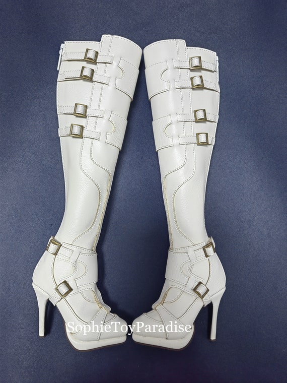 Fashion Doll Shoes 1/3 BJD Shoes for 1/3 Scale Girl Doll Accessories,High Doll Boots (Inner Size 7*2.5cm)