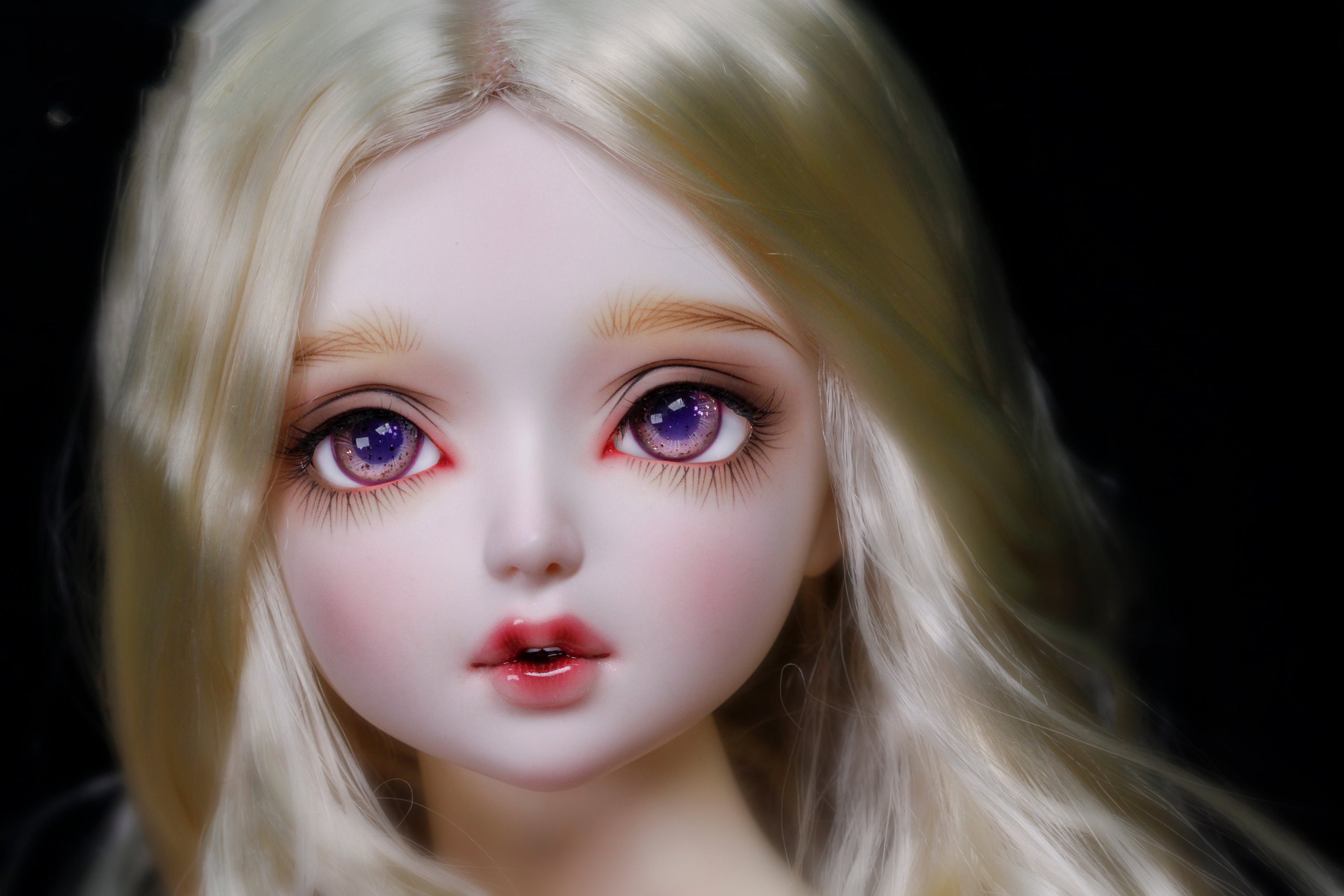 Hand Made 6-24mm Pink Glass Eyeball BJD Doll Dollfie Reborn Making Crafts PF Details about    