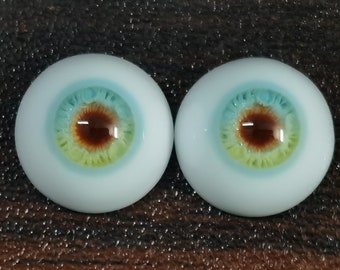 Custom Doll Eyes Blue Eyes Safety Eyes 10mm 12mm 14mm 16mm 18mm Bjd Eyes for OB11 1/6 1/4 1/3 Bjd Acessories,Realitic Eyes Toy Eyes
