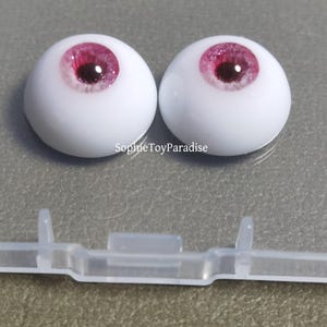 Blinking Doll Eyes Pink Safety Eyes,1/3 1/4 1/6 1/8 Bjd Eyes 8mm 10mm 12mm 14mm 16mm 18mm Craft Eyes for Dolls image 10
