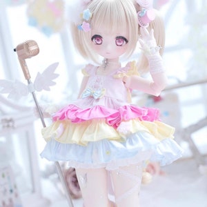 Kawaii Candy Style Doll Clothes Colorful 1/4 1/6 Bjd Doll - Etsy