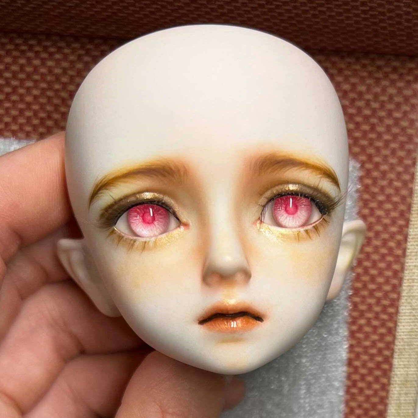 Realistic Pink Doll Eyes Safety Eyes Resin Eyes With Color Etsy