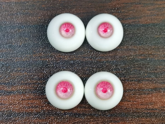 2x Realistic Doll Eyes, Wiggle Eyes (6 Mm) Accessories, Movable, Art  Eyeball for Doll Making Supplies DIY Stuffed Animals Sculpture , Pink Pink  