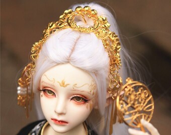 1/3 1/4 BJD Puppenkopfschmuck Bjd Krone für Puppenzubehör, Modeschmuck Kopfschmuck für Puppen