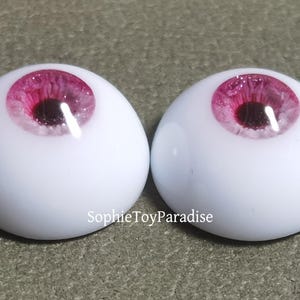 Blinking Doll Eyes Pink Safety Eyes,1/3 1/4 1/6 1/8 Bjd Eyes 8mm 10mm 12mm 14mm 16mm 18mm Craft Eyes for Dolls image 5
