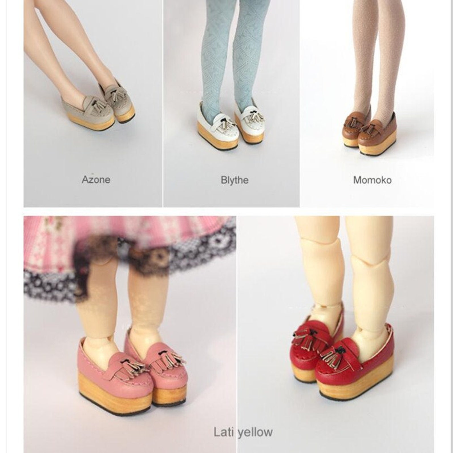 1/8 BJD Doll Shoes for Blythe Azone Pullip Lati Pukifee Etsy