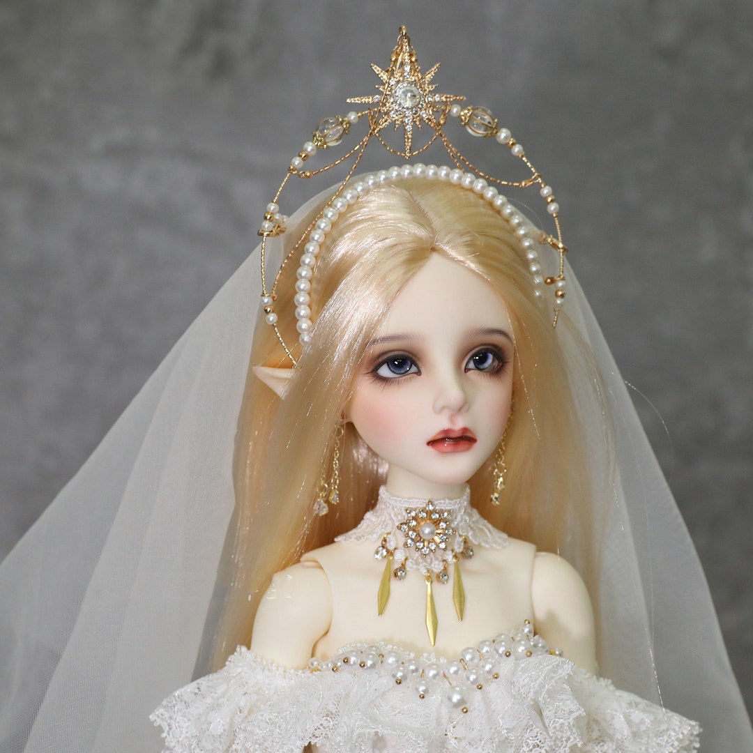 Fashion Doll Crown Veil Miniature Queen Crown Princess Crown Etsy