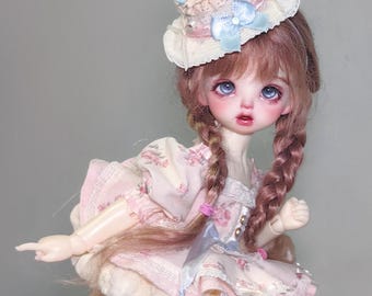 Yosd Bjd Clothes 1/6 Scale Doll Clothes Cake Skirt with Hat+Pumpkin Pants+Socks