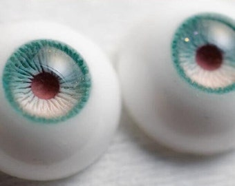 Realistic BJD Doll Eyes,Blue Safety Eyes Craft Eyes,10mm 12mm 14mm 16mm 18mm 20mm 22mm 24mm Bjd Eyes Gifts for Her